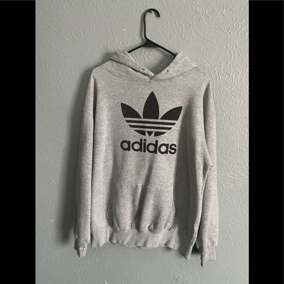 adidas Other - Gray and black size large Adidas hoodie